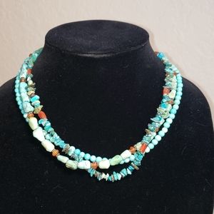 Sajen 925 genuine turquoise necklace